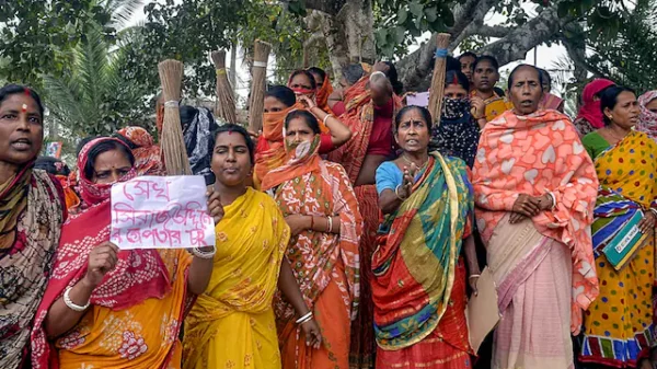 BJP sandeshkhali woman