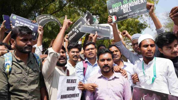 waqf protest